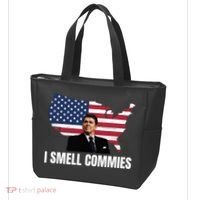 I Smell Commies, Ronald Reagan, Political Humor, President Reagan Tote Bag thumb 3
