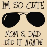 I'm so cute mom & dad did it again Sister Day Tote Bag thumb 4