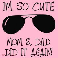 I'm so cute mom & dad did it again Sister Day Coaster thumb 2