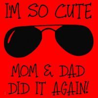 I'm so cute mom & dad did it again Sister Day Santa Hat thumb 1