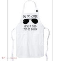 I'm so cute mom & dad did it again Sister Day Apron thumb 0