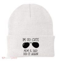 I'm so cute mom & dad did it again Sister Day Beanie thumb 0