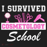 I Survived Cosmetology School Graduation Cosmetology Student Cosmetologist Women's Sweatshirt thumb 2