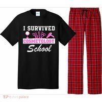 I Survived Cosmetology School Graduation Cosmetology Student Cosmetologist Pajama Set thumb 0
