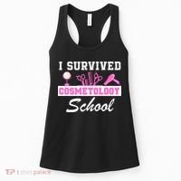 I Survived Cosmetology School Graduation Cosmetology Student Cosmetologist Women's Tank Top thumb 0