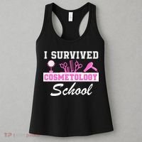 I Survived Cosmetology School Graduation Cosmetology Student Cosmetologist Women's Tank Top thumb 3