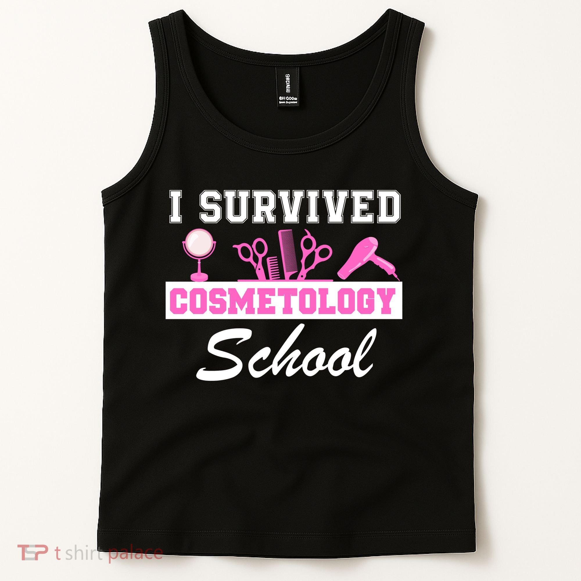 I Survived Cosmetology School Graduation Cosmetology Student Cosmetologist Tank Top