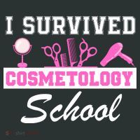 I Survived Cosmetology School Graduation Cosmetology Student Cosmetologist Infant Baby Jersey Bodysuit thumb 2