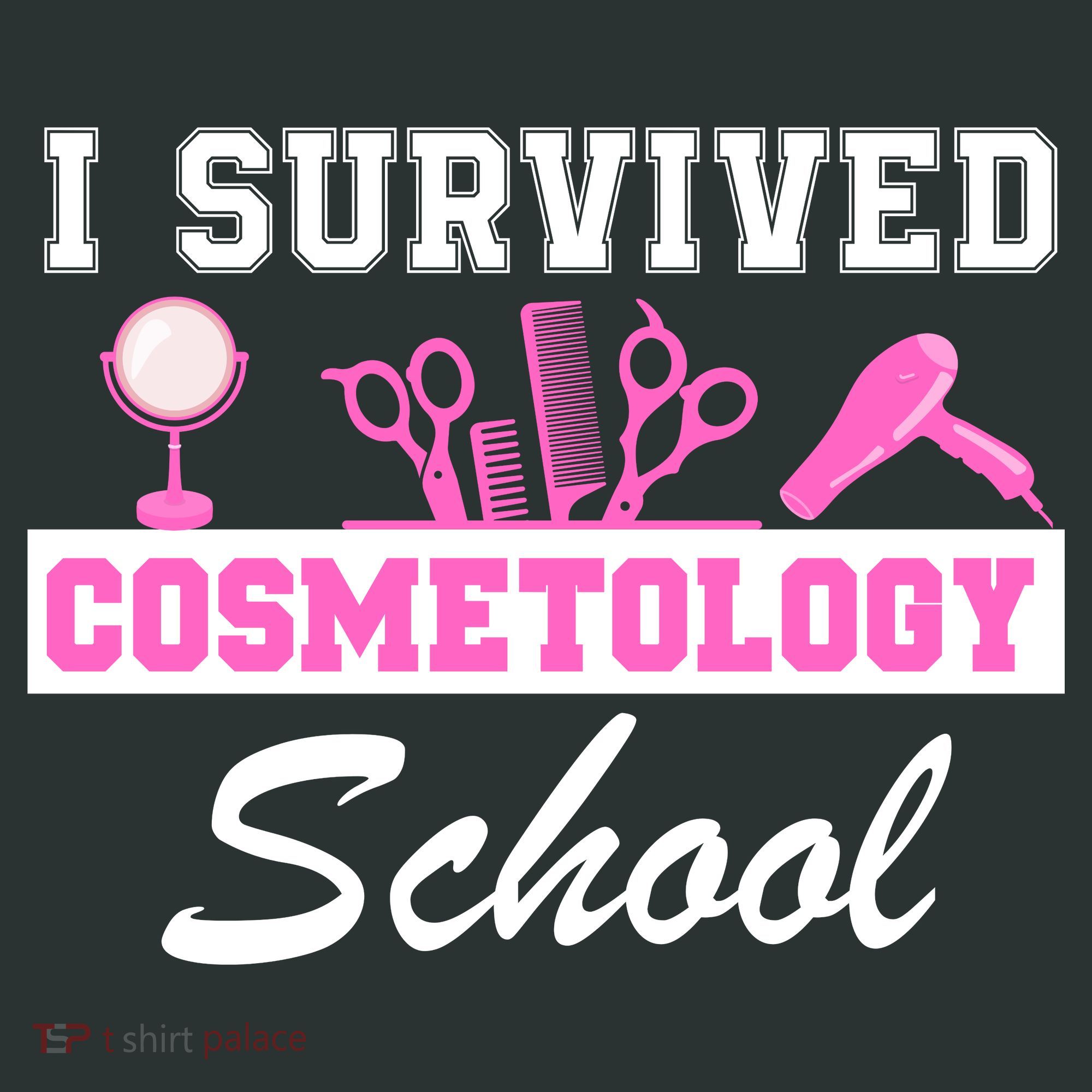 I Survived Cosmetology School Graduation Cosmetology Student Cosmetologist Infant Baby Jersey Bodysuit