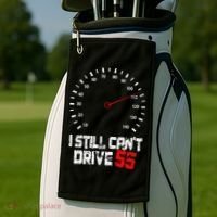 I Still CanT Drive 55 Driving Speed Limit Violation Joke Golf Towel thumb 2