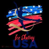 Ice Skating Dance Gift Support The Team Gift Funny Usa Flag Gift Coffee Mug thumb 5