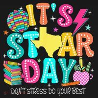 It's Staar Day Testing Day Exam Teachers State Testing Women Pajama Set thumb 2