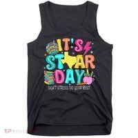 It's Staar Day Testing Day Exam Teachers State Testing Women Tank Top thumb 0