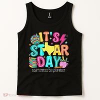 It's Staar Day Testing Day Exam Teachers State Testing Women Tank Top thumb 2