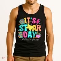 It's Staar Day Testing Day Exam Teachers State Testing Women Tank Top thumb 3
