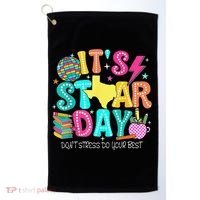 It's Staar Day Testing Day Exam Teachers State Testing Women Golf Towel thumb 0