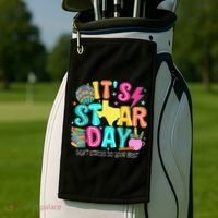 It's Staar Day Testing Day Exam Teachers State Testing Women Golf Towel thumb 2