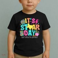 It's Staar Day Testing Day Exam Teachers State Testing Women Toddler T-Shirt thumb 2