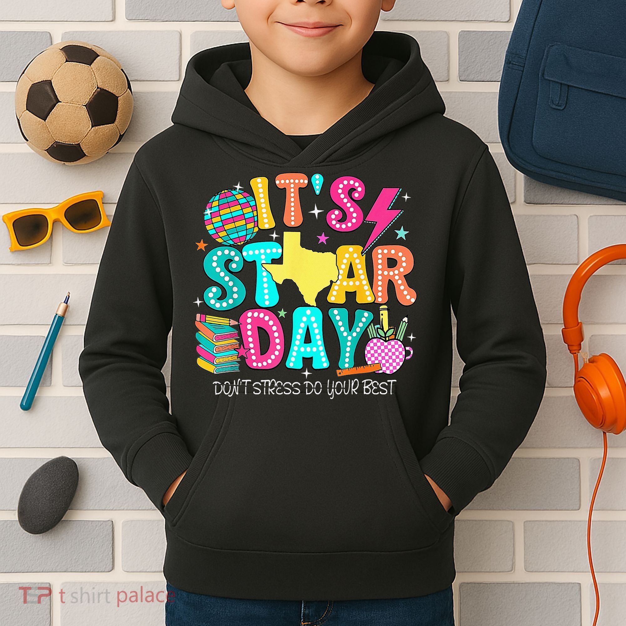 It's Staar Day Testing Day Exam Teachers State Testing Women Kids Hoodie