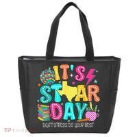 It's Staar Day Testing Day Exam Teachers State Testing Women Tote Bag thumb 0