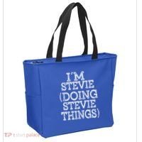 I'm Stevie Doing Stevie Things Family Reunion First Name Gift Tote Bag thumb 2