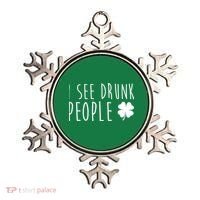 I See Drunk People Funny St Patrick's Day Ornament thumb 0
