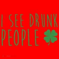 I See Drunk People Funny St Patrick's Day Santa Hat thumb 1