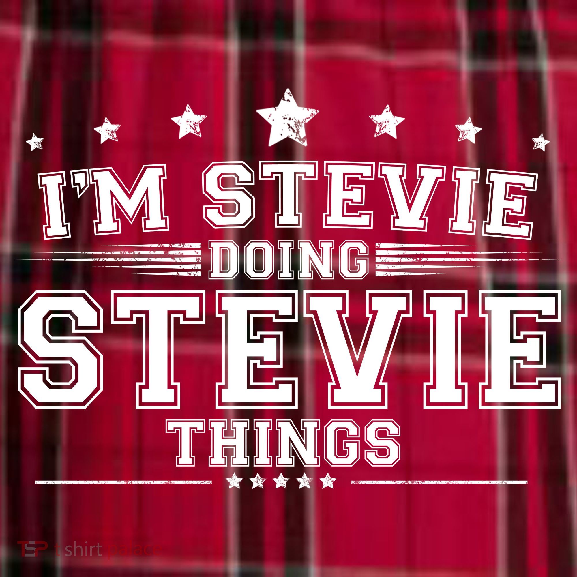 Im Stevie Doing Stevie Things Men's Flannel Plaid Pajama Pants