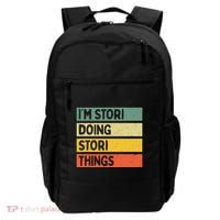 IM Stori Doing Stori Things Funny Personalized Backpack thumb 0