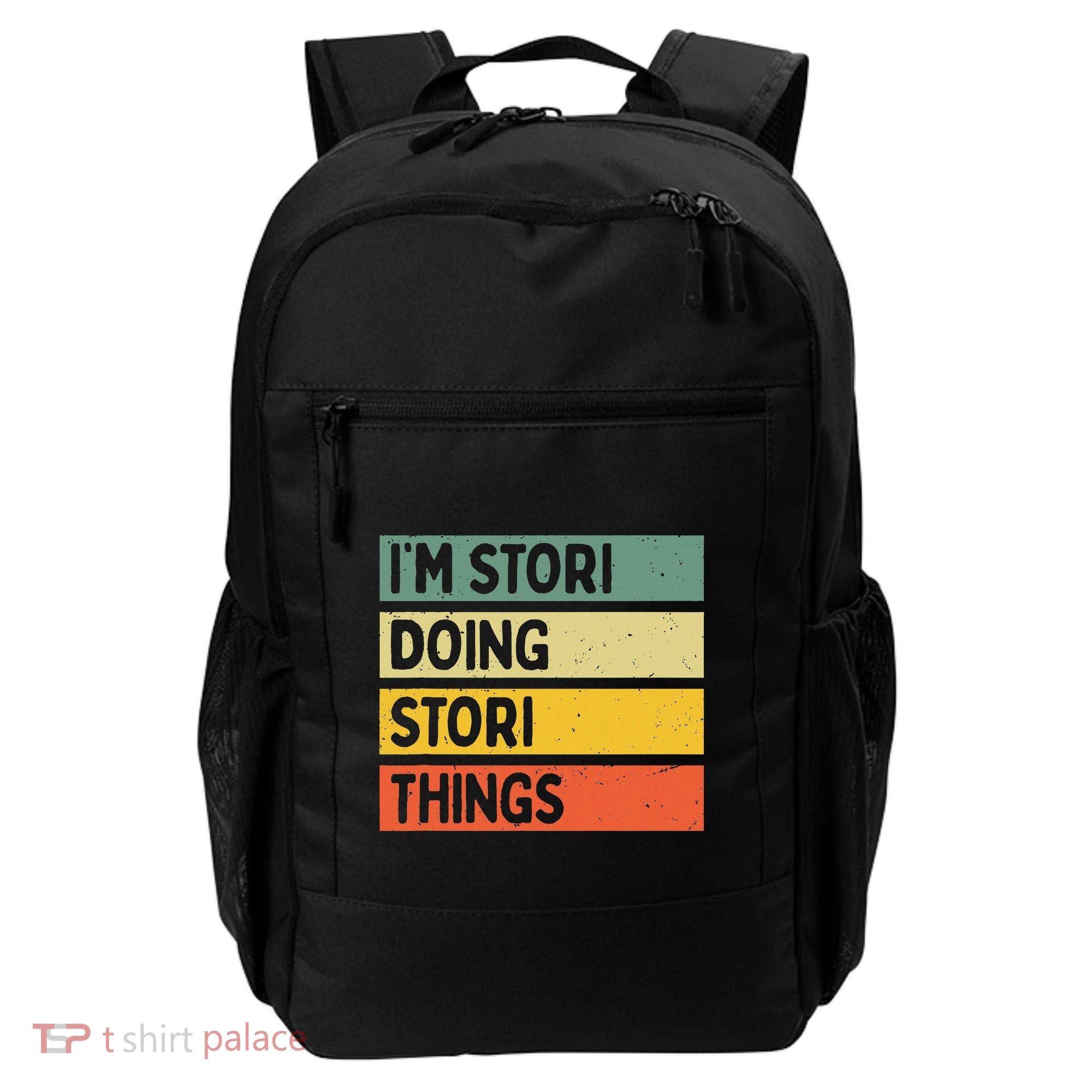 IM Stori Doing Stori Things Funny Personalized Backpack