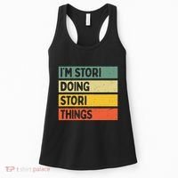 IM Stori Doing Stori Things Funny Personalized Women's Tank Top thumb 0