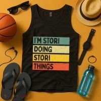 IM Stori Doing Stori Things Funny Personalized Tank Top thumb 4