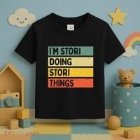 IM Stori Doing Stori Things Funny Personalized Toddler T-Shirt thumb 3