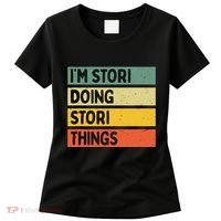 IM Stori Doing Stori Things Funny Personalized Women's T-Shirt thumb 0
