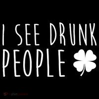 I See Drunk People Funny St Patricks Day Women's Hoodie thumb 2