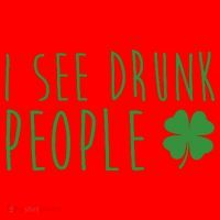 I See Drunk People Funny St Patricks Day Santa Hat thumb 1