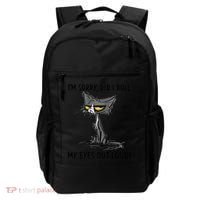 I'm Sorry Did I Roll My Eyes Out Loud Funny Angry Cat Backpack thumb 0