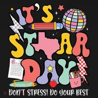 Its Staar Day Dont Stress Do Your Best Test Day Groovy Coaster thumb 2