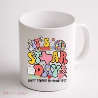 Its Staar Day Dont Stress Do Your Best Test Day Groovy Coffee Mug thumb 1