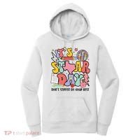 Its Staar Day Dont Stress Do Your Best Test Day Groovy Women's Hoodie thumb 0