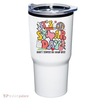 Its Staar Day Dont Stress Do Your Best Test Day Groovy Tumbler