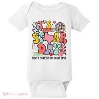 Its Staar Day Dont Stress Do Your Best Test Day Groovy Baby Bodysuit thumb 0