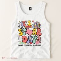 Its Staar Day Dont Stress Do Your Best Test Day Groovy Tank Top thumb 2