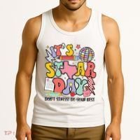 Its Staar Day Dont Stress Do Your Best Test Day Groovy Tank Top thumb 3
