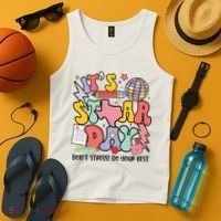Its Staar Day Dont Stress Do Your Best Test Day Groovy Tank Top thumb 4