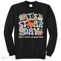 It's Staar Day Don't Stress Do Your Best Test Day Teacher Sweatshirt thumb 0