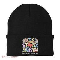 It's Staar Day Don't Stress Do Your Best Test Day Teacher Beanie thumb 0