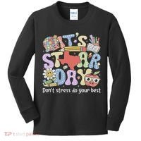 It's Staar Day Don't Stress Do Your Best Test Day Teacher Kids Long Sleeve Shirt thumb 0