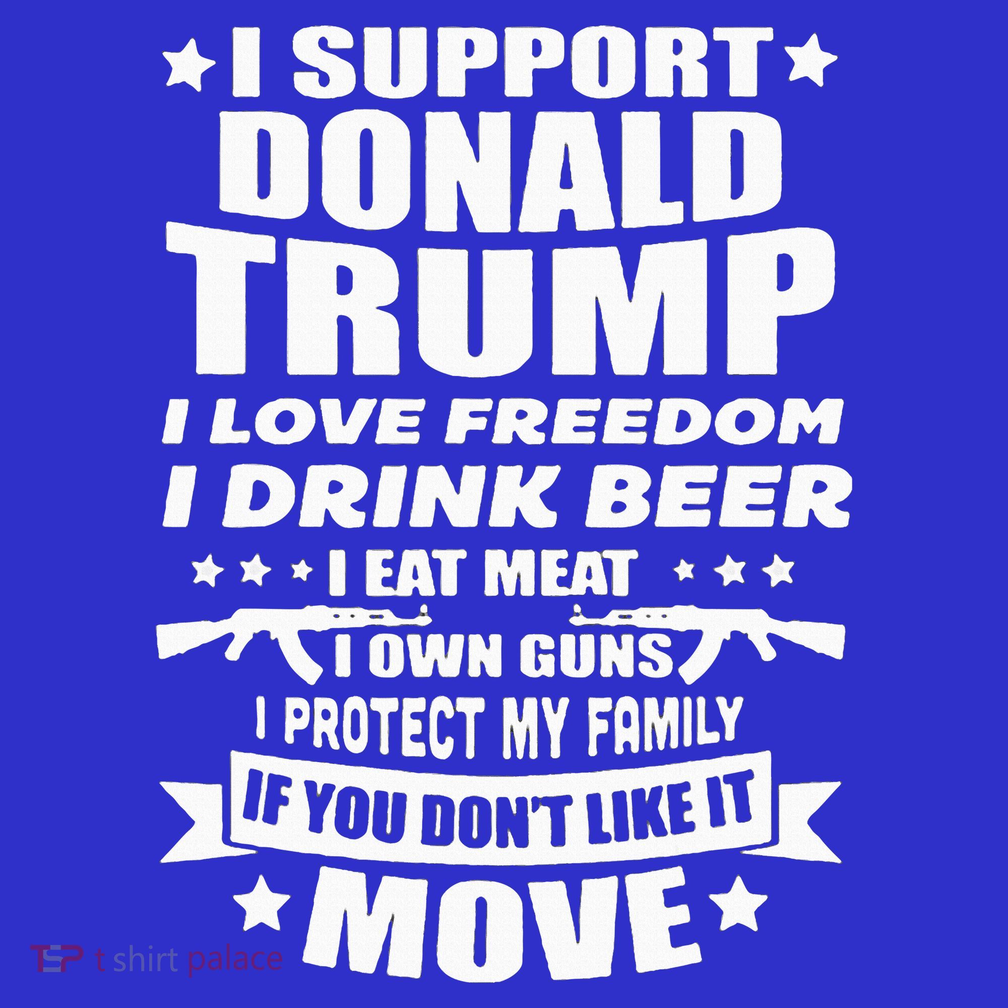 I Support Donald Trump I Love Freedom I Drink Beer Women's Long Sleeve Shirt