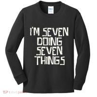 Im Seven Doing Seven Things Kids Long Sleeve Shirt thumb 0